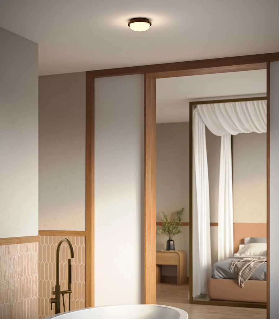 Bode Round LED Wall Light 10W 2700K Iron & White - LR.i01.85.RND.IRN