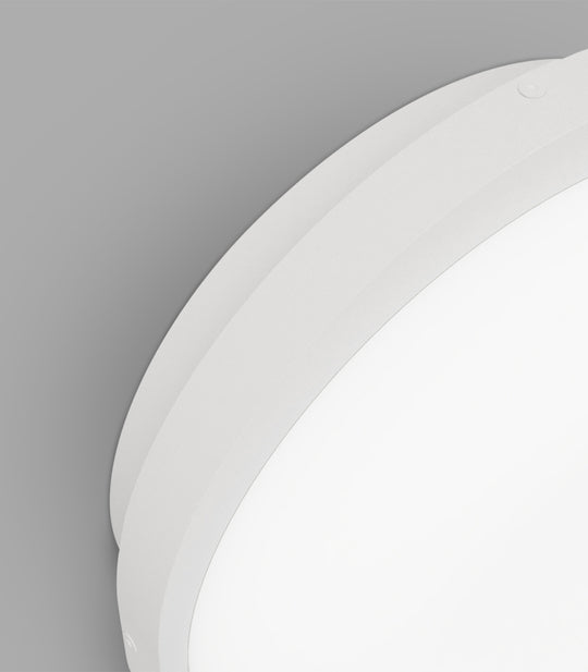 Bode Round LED Wall Light 10W 2700K White - LR.i01.85.RND.WH