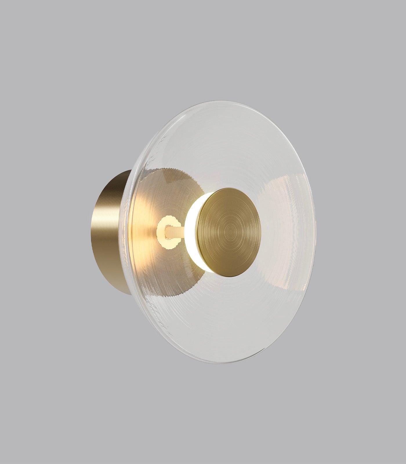 Dome Aluminium LED Air Wall Light Clear 4W 2700K - LR.i01.70.DM.CL.OB