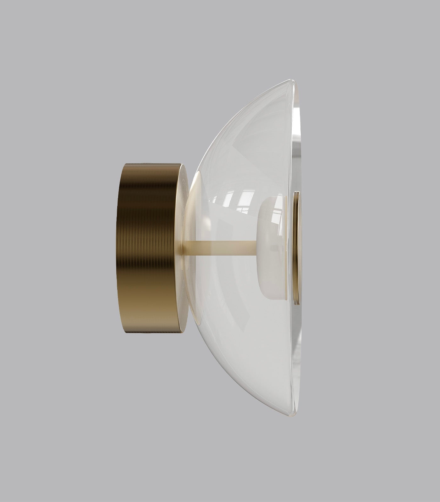 Dome Aluminium LED Air Wall Light Clear 4W 2700K - LR.i01.70.DM.CL.OB
