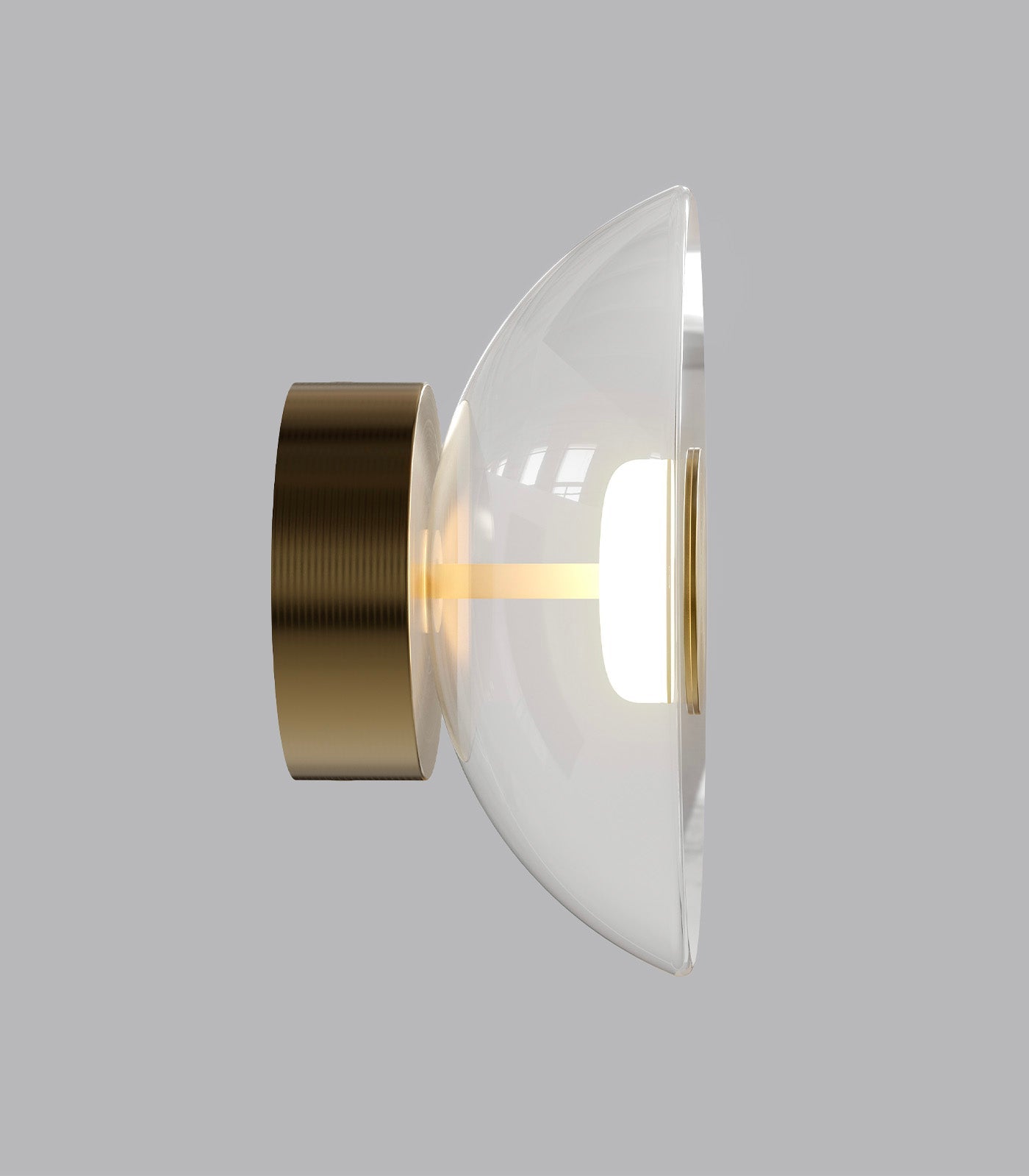 Dome Aluminium LED Air Wall Light Clear 4W 2700K - LR.i01.70.DM.CL.OB