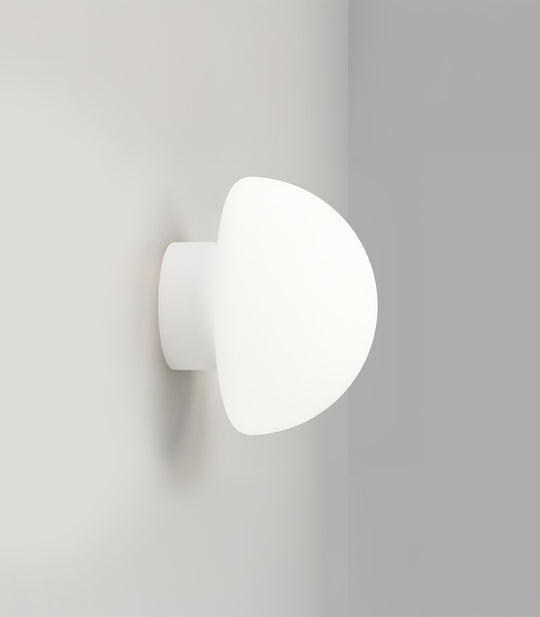 Dome Deco Bathroom Vanity Light White - LR.i01.54d.WH + LR.A03.DM.WH