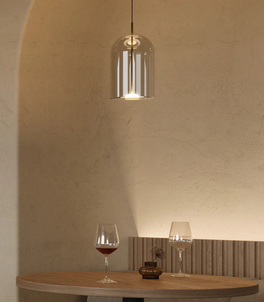 Elong Air LED Pendant Light 4W 2700K Old Brass & Clear - LR.i02.80.CL.OB