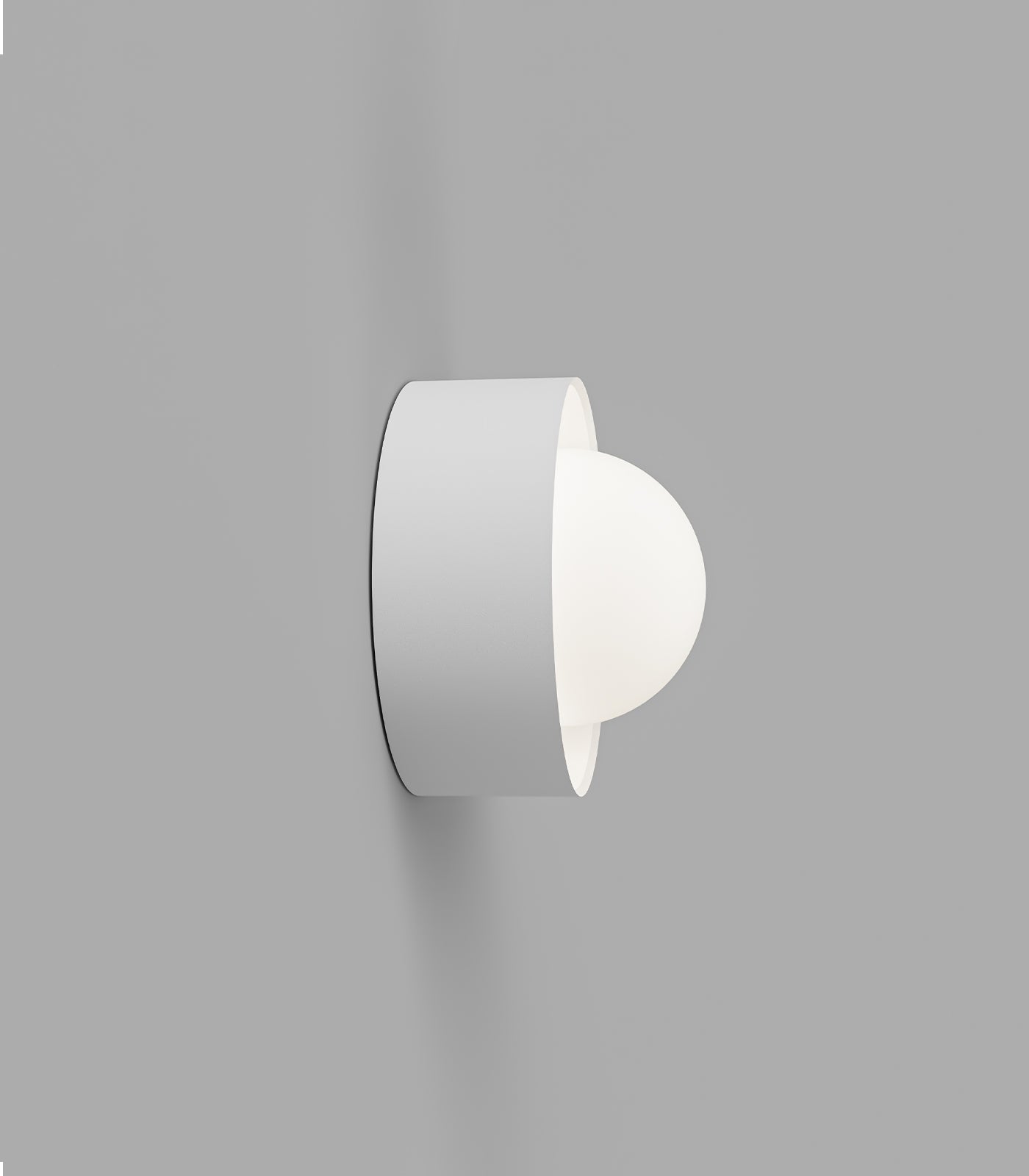 Orb Sur Wall Light Small White - LR.i01.54e.M.WH LR.i01.54M.WH + LR.A03.S.WH