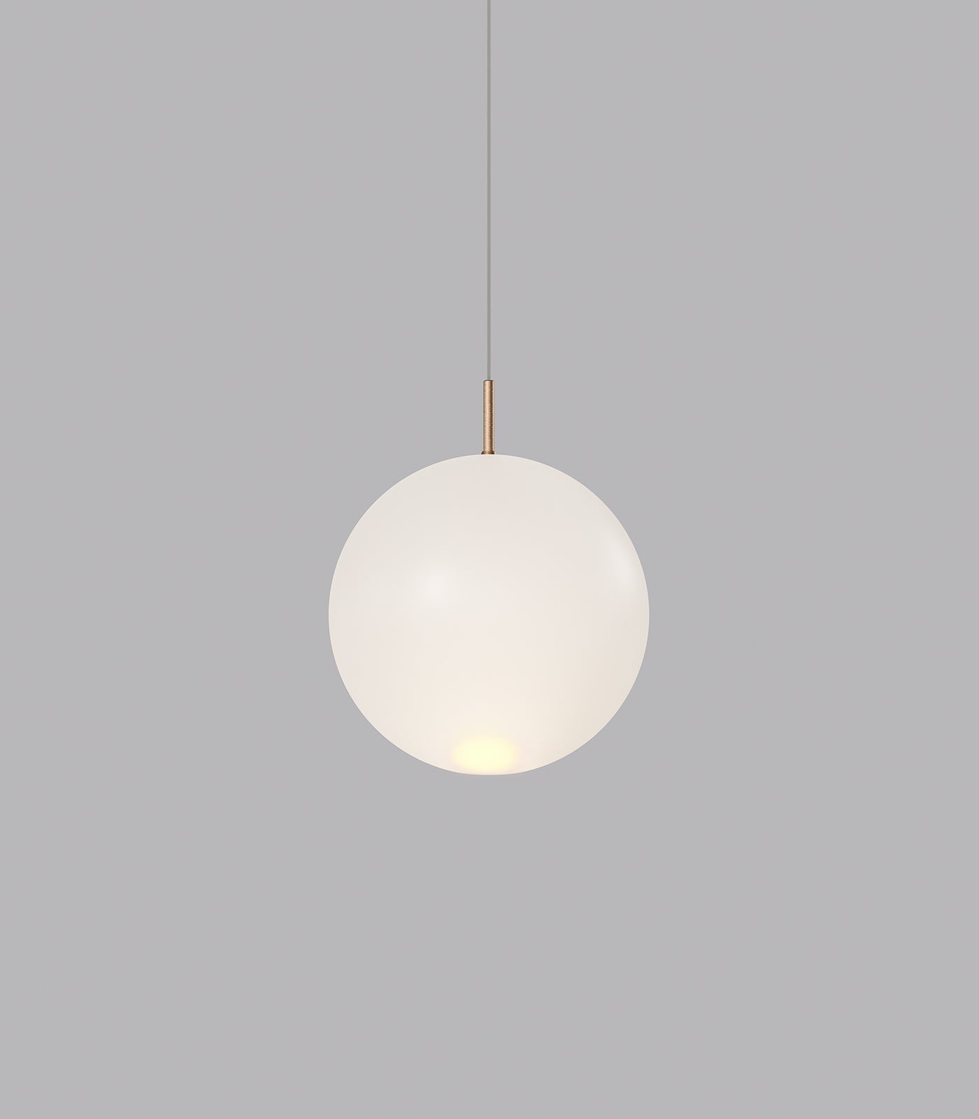 Orb Medium LED Air Pendant Light Old Brass & Frosted - LR.i02.56.230FR.OB