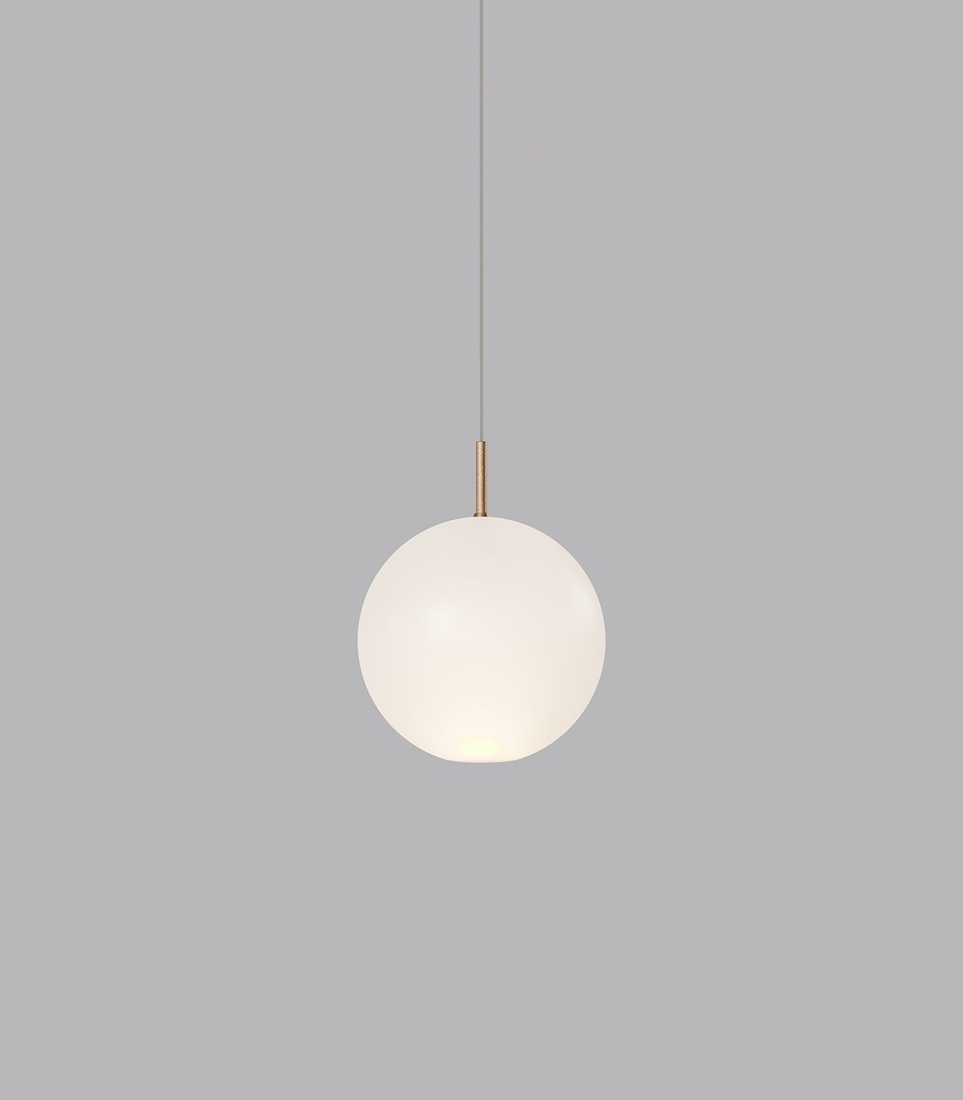 Orb Small LED Air Pendant Light Old Brass & Frosted - LR.i02.56.180FR.OB