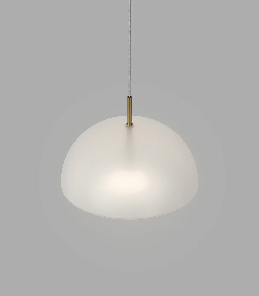 Dome Air LED Pendant Light 4W 2700K Old Brass & Frosted - LR.i02.70.DM.FR.OB
