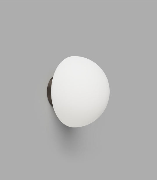 Dome Deco Bathroom Vanity Light White & Iron - LR.i01.54d.IRN + LR.A03.DM.WH