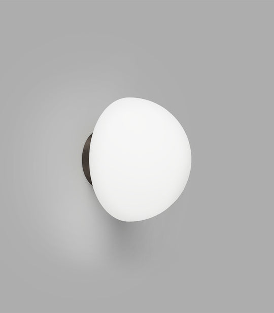 Dome Deco Bathroom Vanity Light White & Iron - LR.i01.54d.IRN + LR.A03.DM.WH