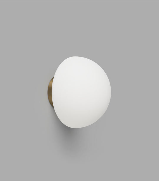 Dome Deco Bathroom Vanity Light White & Old Brass - LR.i01.54d.OB + LR.A03.DM.WH