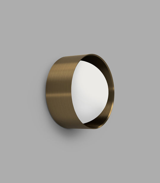 Dome Sur Bathroom Vanity Light White & Old Brass - LR.i01.54e.L.OB + LR.i01.54M.OB + LR.A03.DM.WH