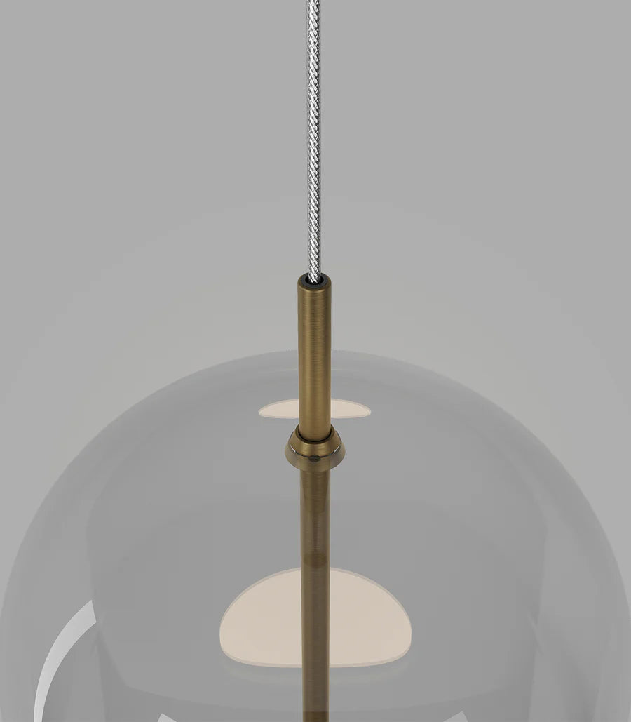 Elong Air LED Pendant Light 4W 2700K Old Brass & Clear - LR.i02.80.CL.OB