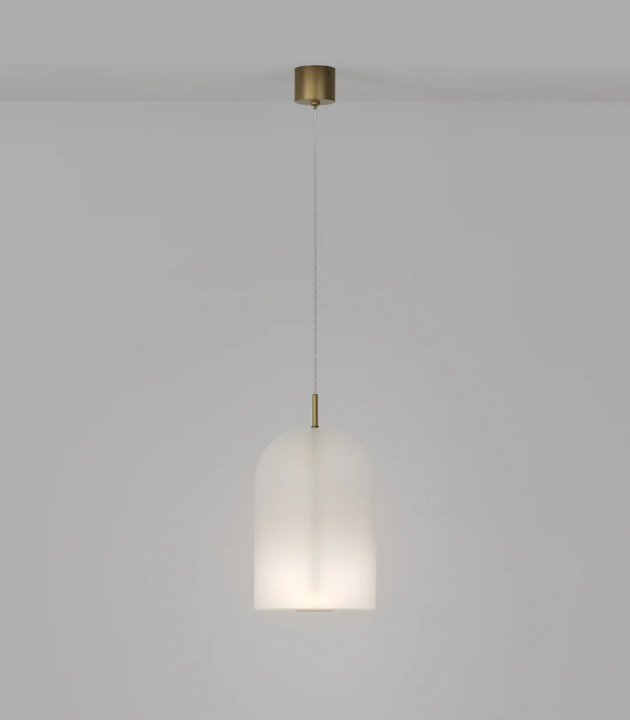 Elong Air LED Pendant Light 4W 2700K Old Brass & Frosted - LR.i02.80.FR.OB