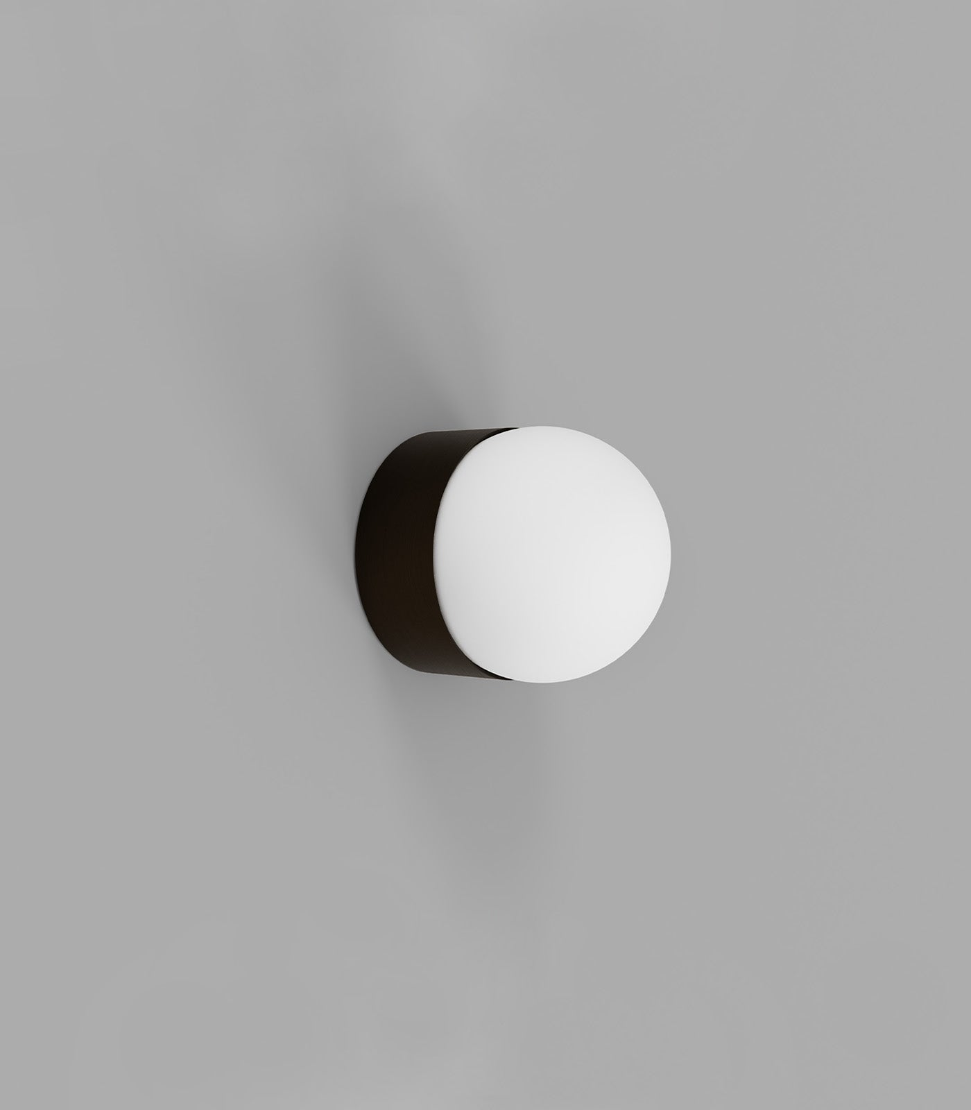 Orb Sur Mini Wall Light Iron & White - LR.i01.54e.S.IRN + LR.i01.54M.WH + LR.A03.S.WH