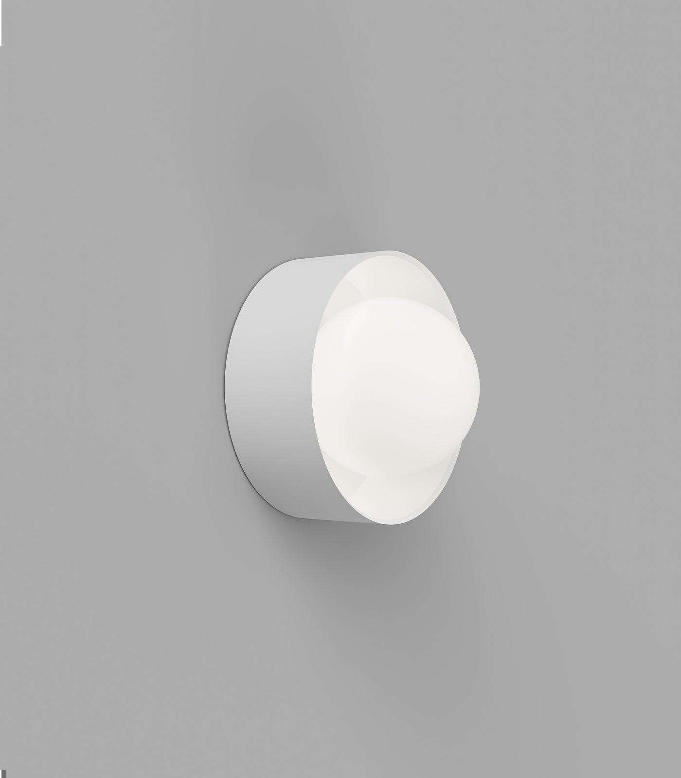 Orb Sur Wall Light Small White - LR.i01.54e.M.WH LR.i01.54M.WH + LR.A03.S.WH