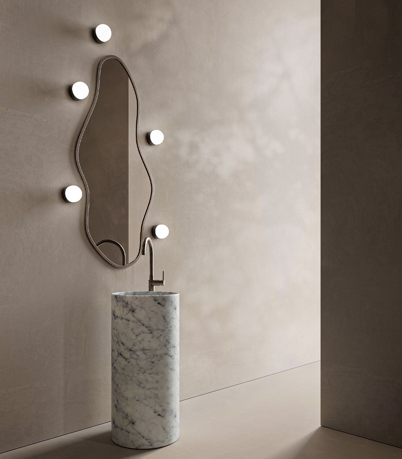 Orb Sur Mini Wall Light White - LR.i01.54e.S.WH + LR.i01.54M.WH + LR.A03.S.WH