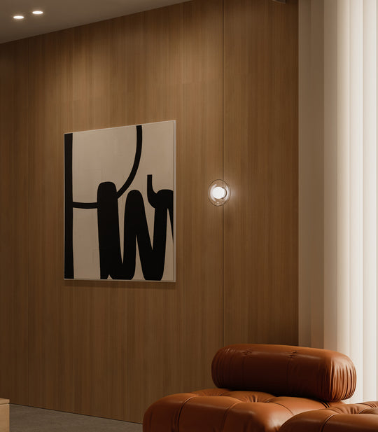 Orb Artisan Medium Bathroom Vanity Light Clear & White - LR.i01.54f.M.CL + LR.i01.54M.WH + LR.A03.M.WH