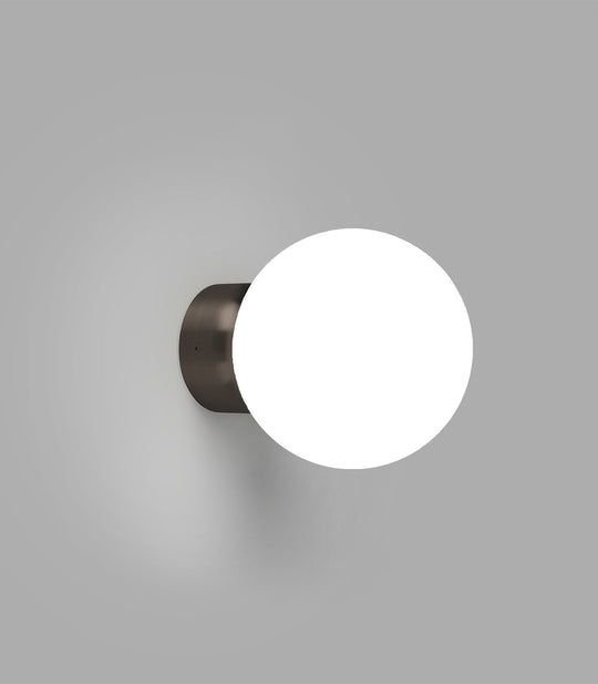 Orb Deco Medium Bathroom Vanity Light White & Iron - LR.i01.54d.IRN + LR.A03.M.WH