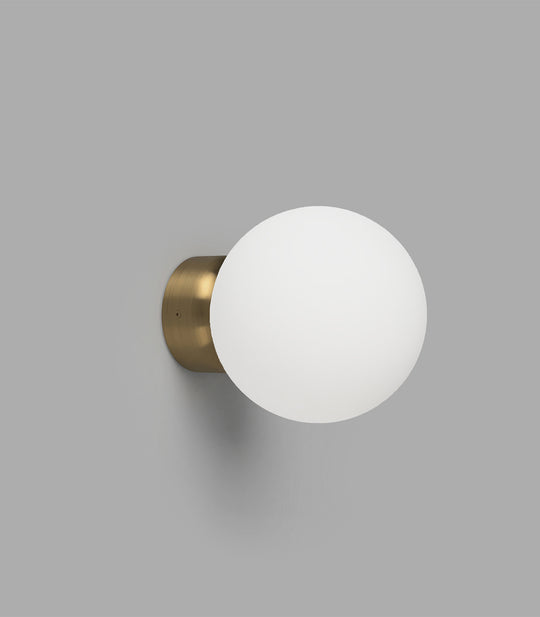 Orb Deco Medium Bathroom Vanity Light White & Old Brass - LR.i01.54d.OB + LR.A03.M.WH