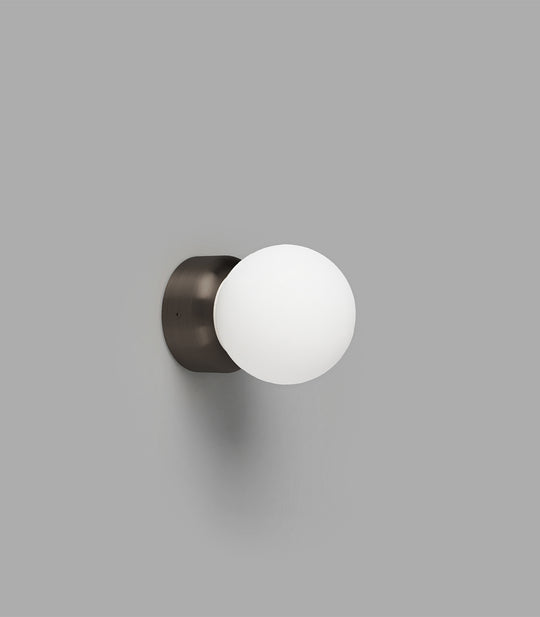 Orb Deco Small Bathroom Vanity Light White & Iron - LR.i01.54d.IRN + LR.A03.S.WH