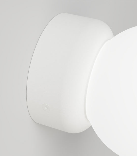Orb Deco Small Bathroom Vanity Light White - LR.i01.54d.WH + LR.A03.S.WH