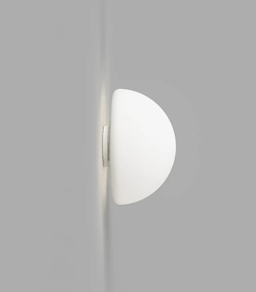 Orb 140mm Dome Mirror Aluminium Wall Light White - LR.i01.54M.WH + LR.A03.DM.WH