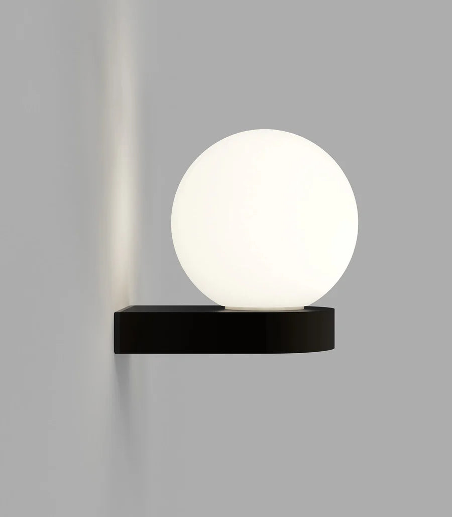 Orb Ledge Medium Wall Light Old Bronze & White - LR.E01.54.DB + LR.A03.M.WH