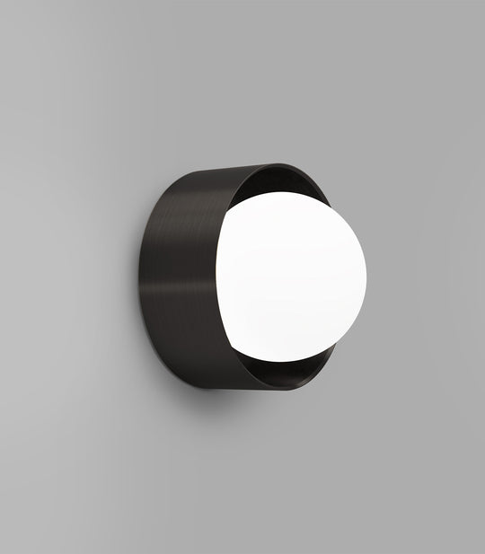 Orb Sur Medium Bathroom Vanity Light White & Iron - LR.i01.54e.L.IRN + LR.i01.54M.IRN + LR.A03.M.WH