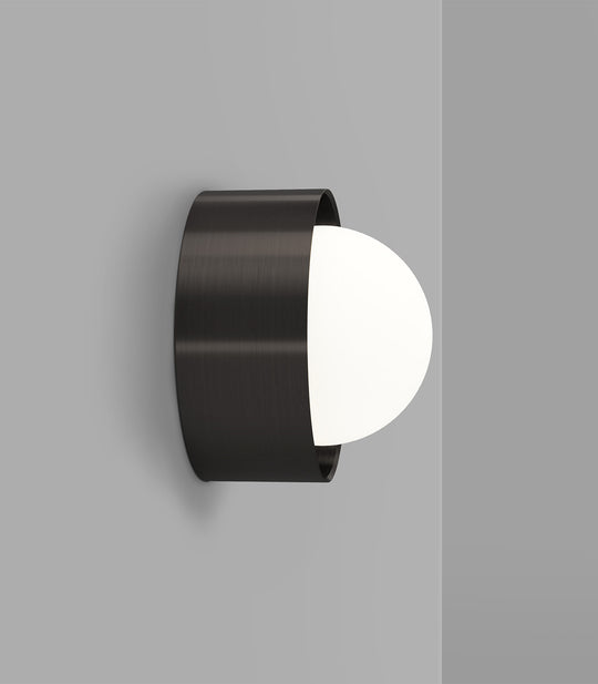 Orb Sur Medium Bathroom Vanity Light White & Iron - LR.i01.54e.L.IRN + LR.i01.54M.IRN + LR.A03.M.WH