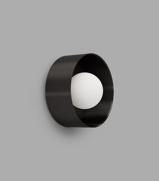Orb Sur Small Bathroom Vanity Light White & Iron - LR.i01.54e.L.IRN + LR.i01.54M.IRN + LR.A03.S.WH