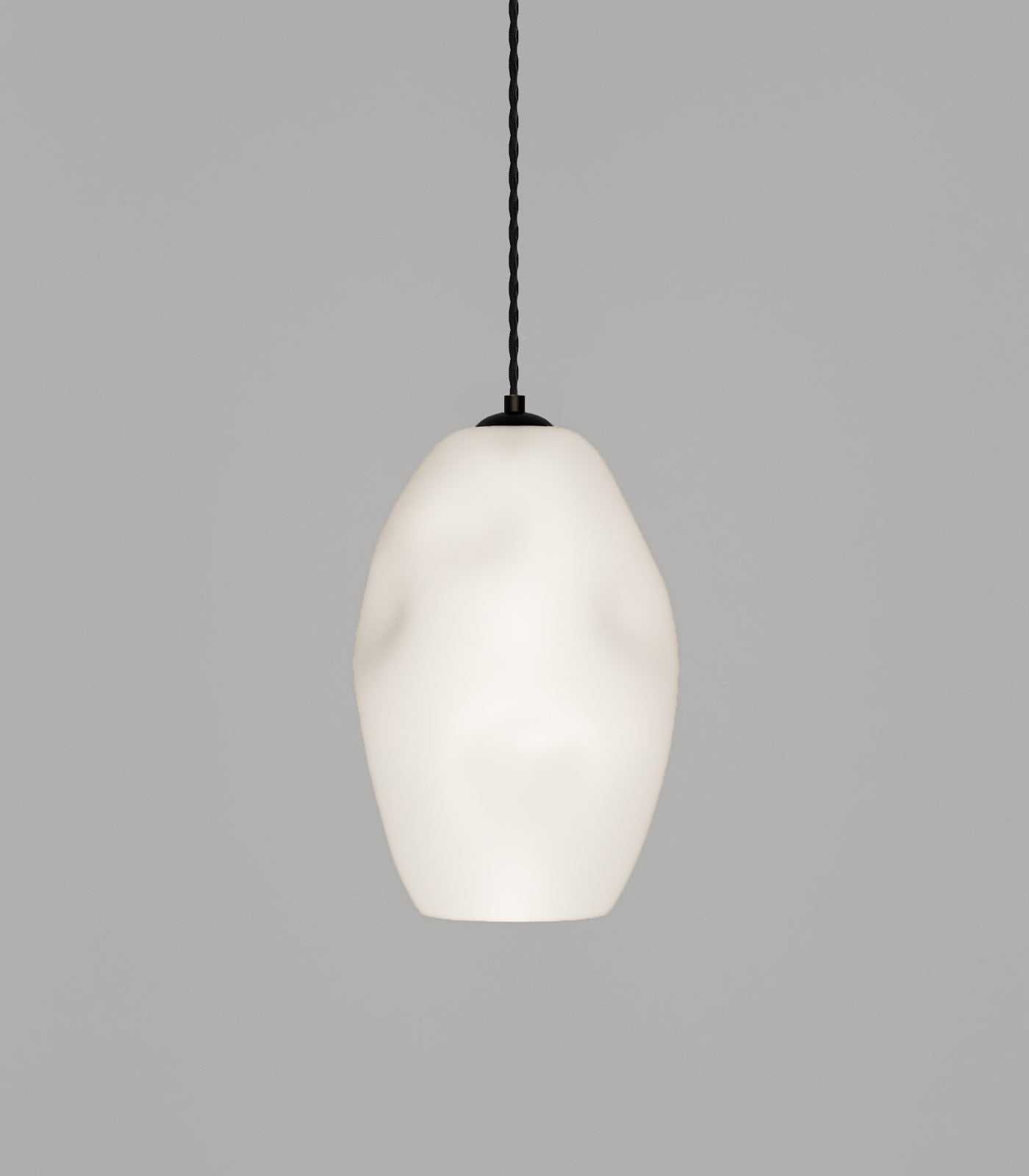 Organic Large Pendant Light Iron & White - LR.i02.88.L.IRN.WH