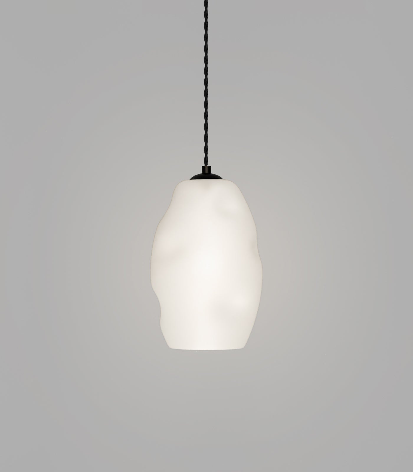 Organic Large Pendant Light Iron & White - LR.i02.88.L.IRN.WH