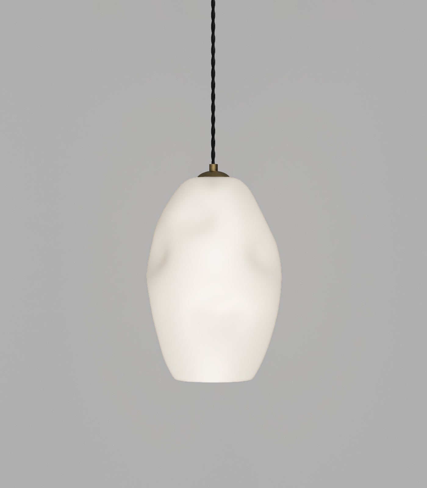 Organic Large Pendant Light Old Brass & White - LR.i02.88.L.OB.WH