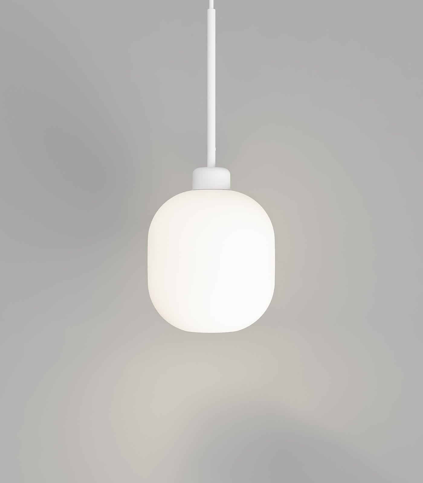 Parlour Lite Curve Pendant Light White - LR.i02.26.WH + LR.A01.006.WH