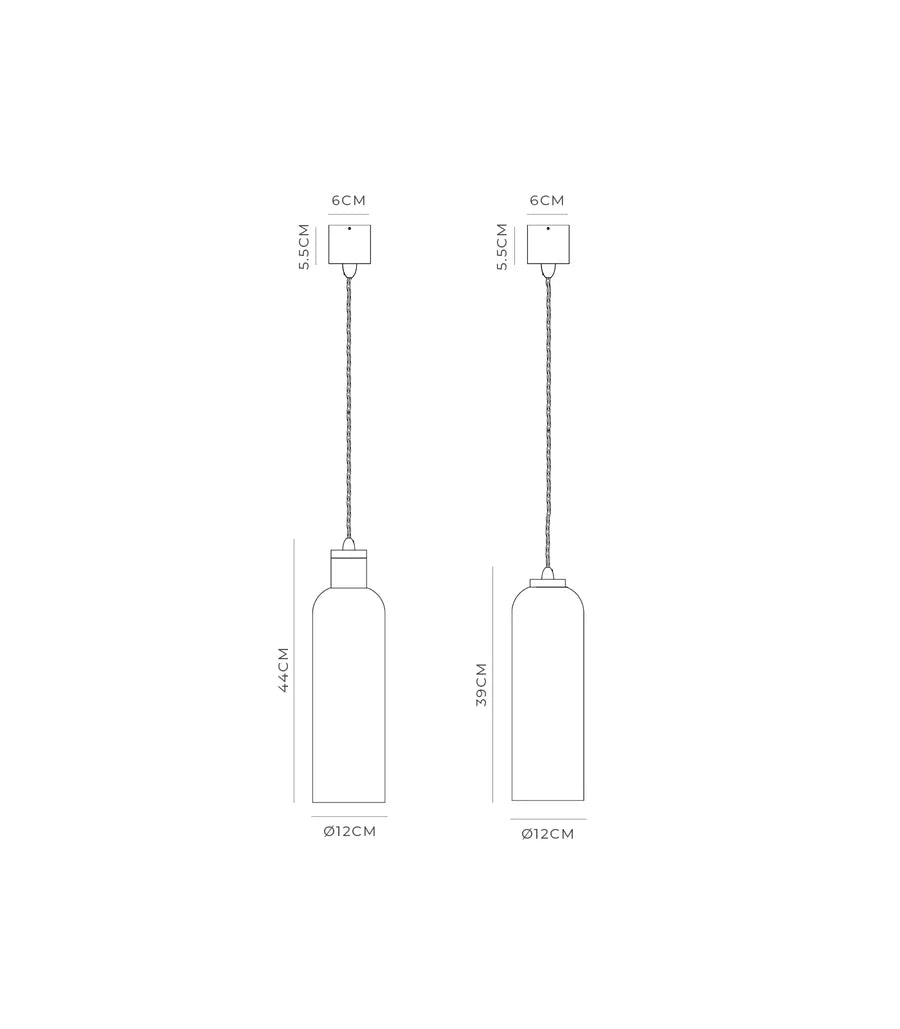 Parlour Elong Pendant Light Old Brass & Smoke - LR.i02.25.OB + LR.A01.007.SM