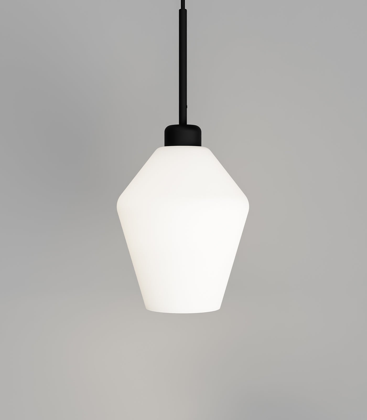 Parlour Lite Geo Pendant Light Black & White - LR.i02.26.BL + LR.A01.005.WH