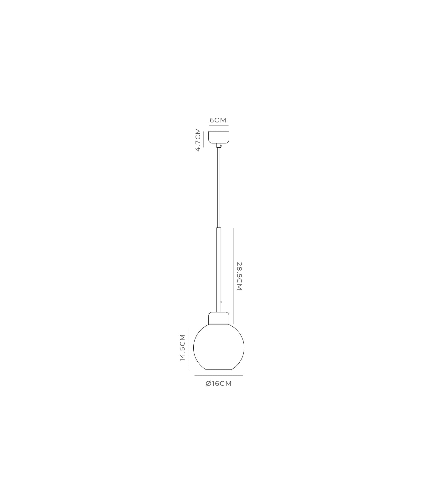 Parlour Lite Sphere Pendant Light Textured White & White - LR.i02.26.WH + LR.A01.004.WH