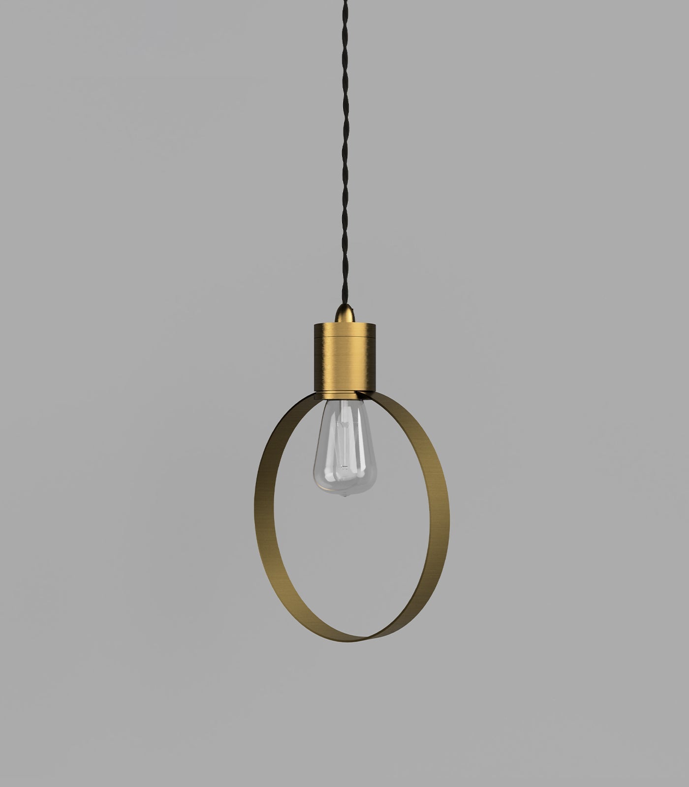 Parlour Ring Pendant Light Old Brass - LR.i02.25.OB + LR.A35.RNG.OB