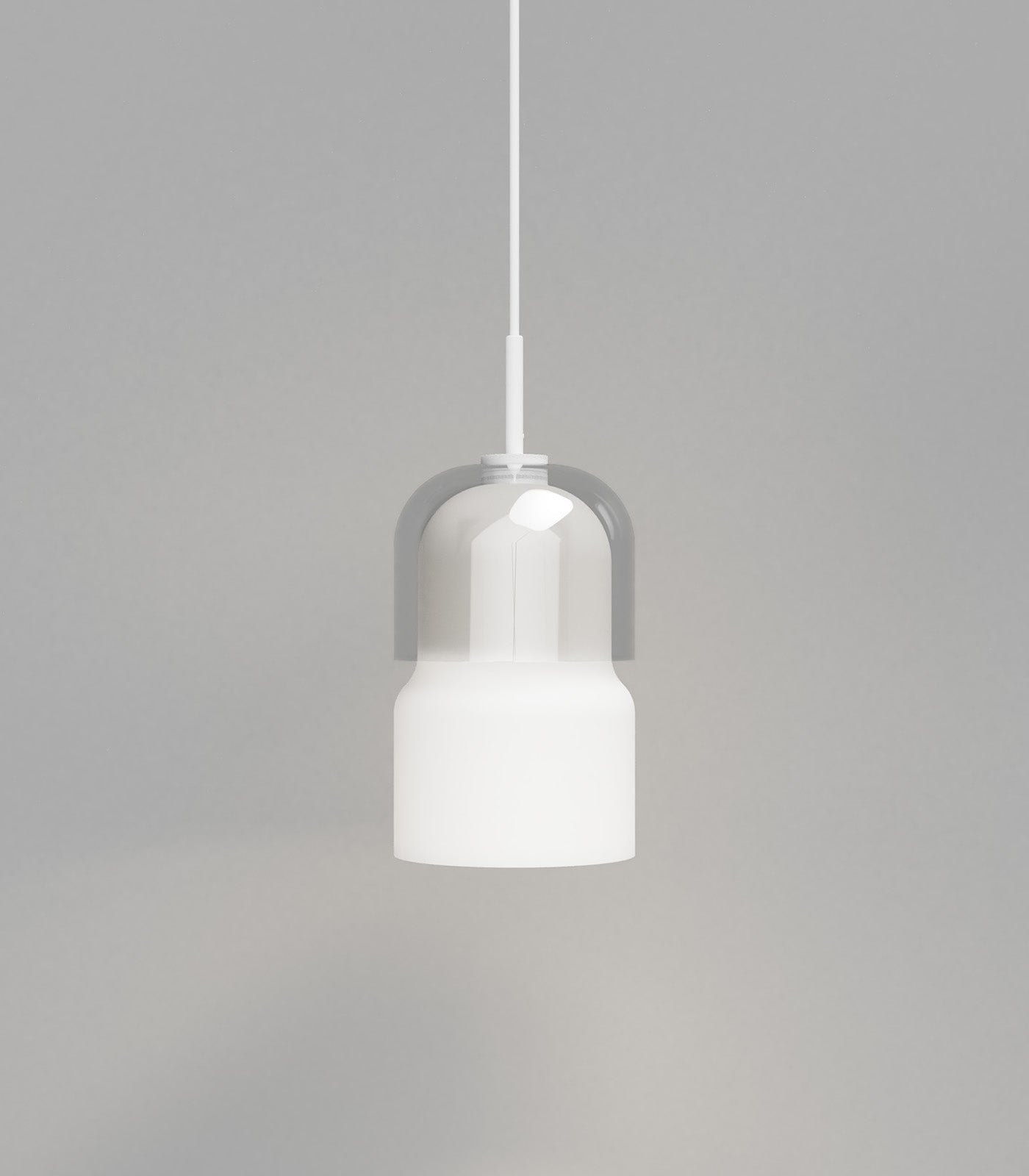 Stak Pendant Light White & Clear - LR.i02.65.T.CL + LR.i02.65.B.WH + LR.i02.65.SSP