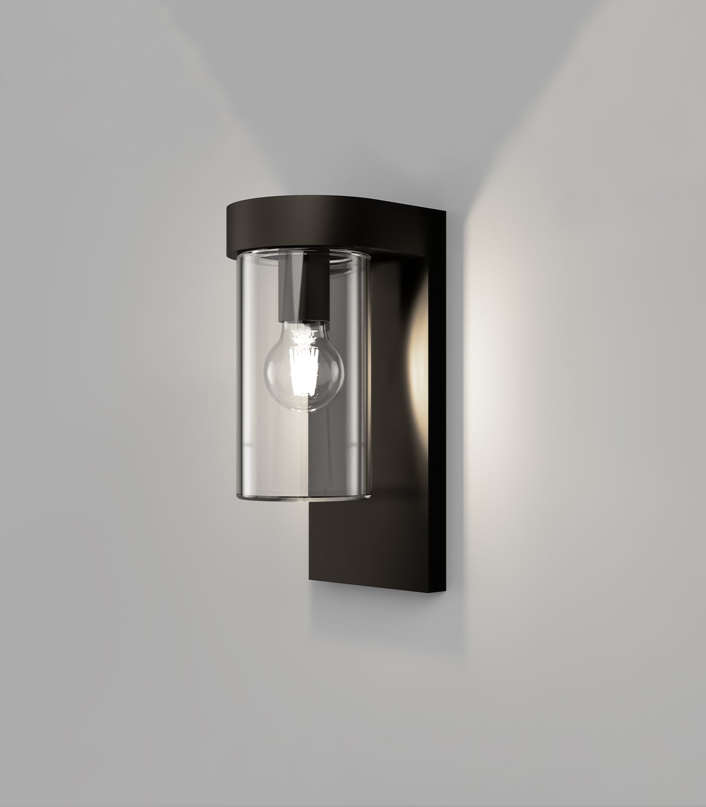 Tuva Flat Wall Light Old Bronze & Clear - LR.E01.77.ST + LR.E01.77.FLT.CL