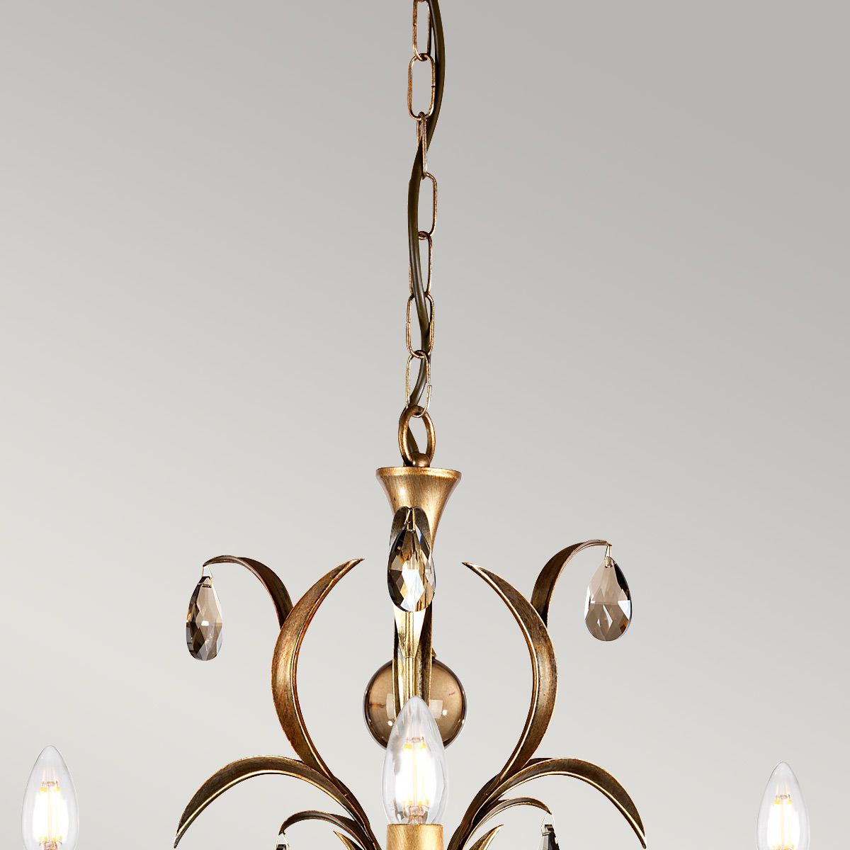 Lily 3 Light Chandelier Bronze Patina - LL3-ANT-BRZ