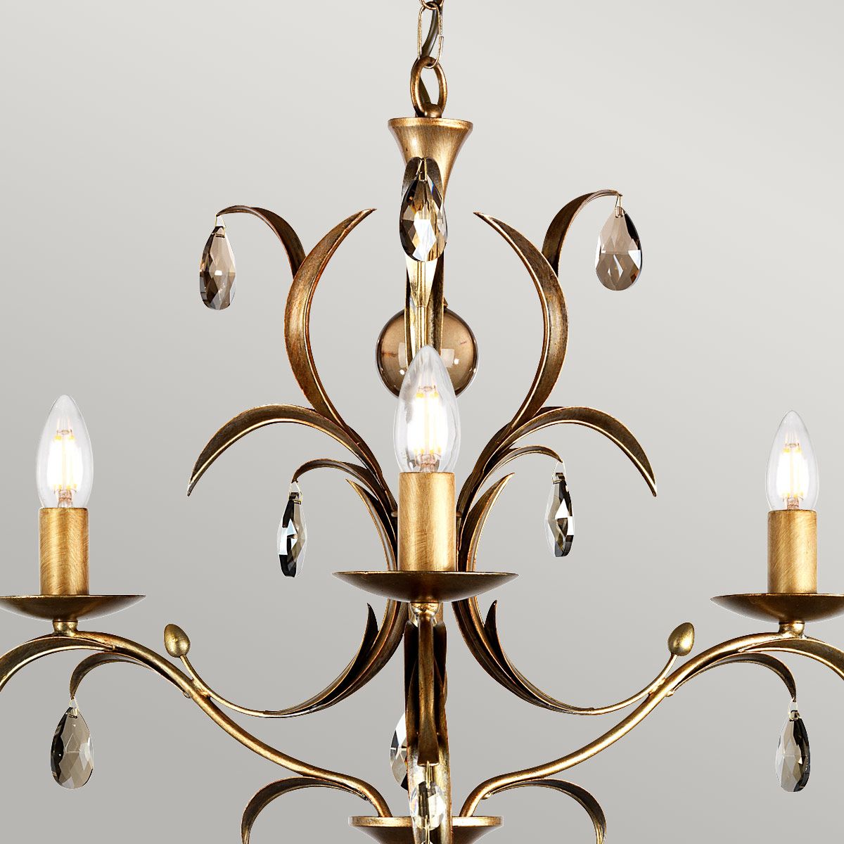 Lily 3 Light Chandelier Bronze Patina - LL3-ANT-BRZ