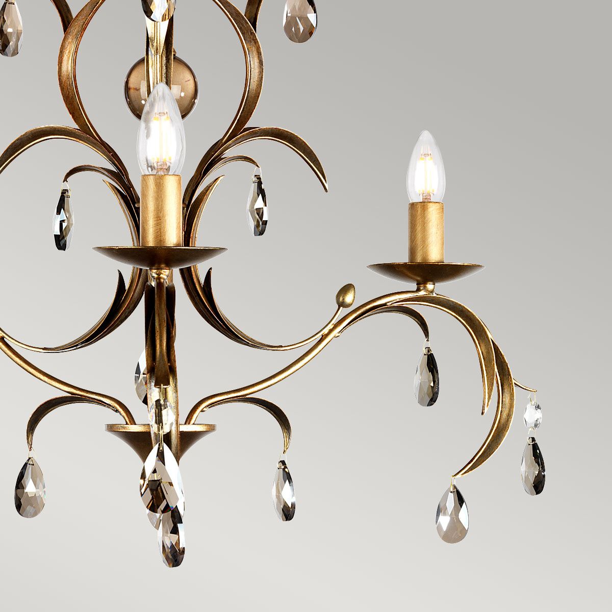 Lily 3 Light Chandelier Bronze Patina - LL3-ANT-BRZ