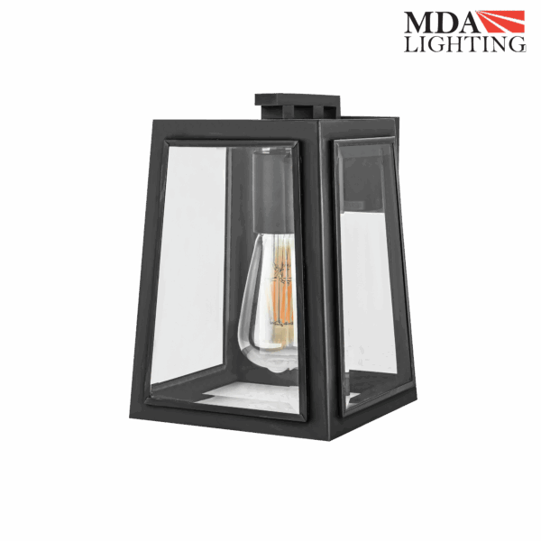 London Outdoor Wall Lantern Forge Black - MDALONBK