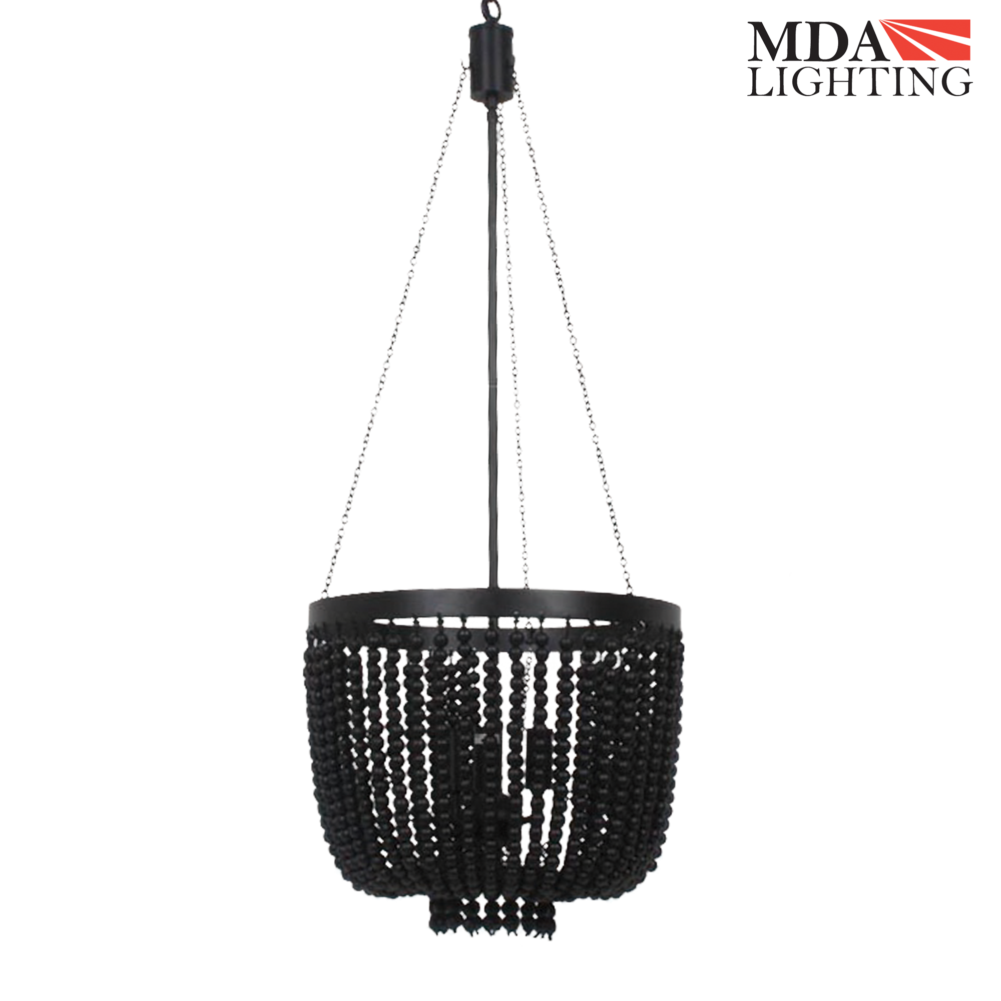 Maddisson 3 Light Pendant Black - MDAMAD3BK
