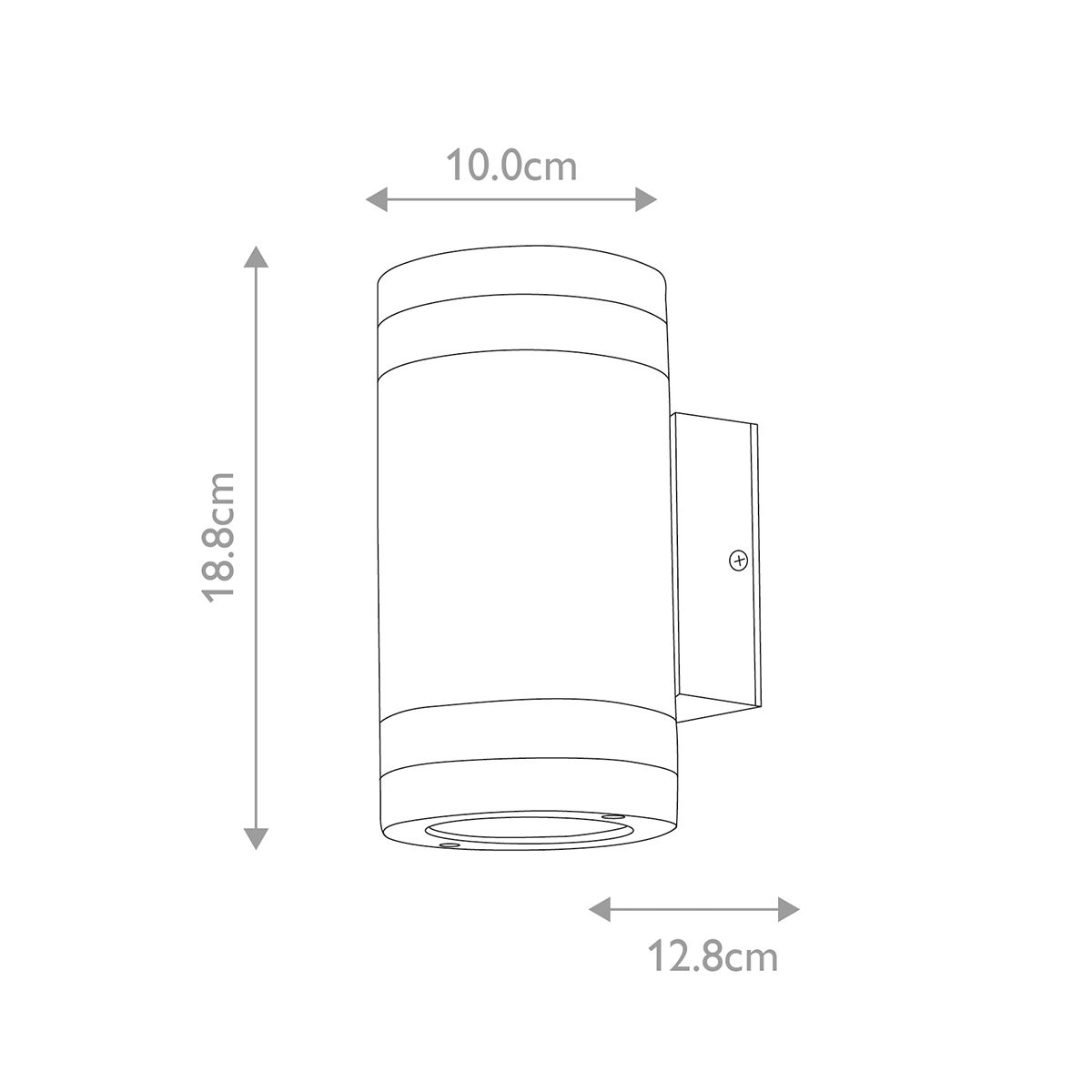 Magnus Up & Down Wall Light Graphite - MAGNUS-2