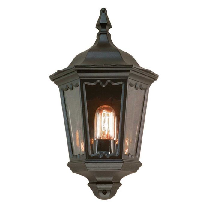 Medstead Half Lantern Black - MD7-BLACK