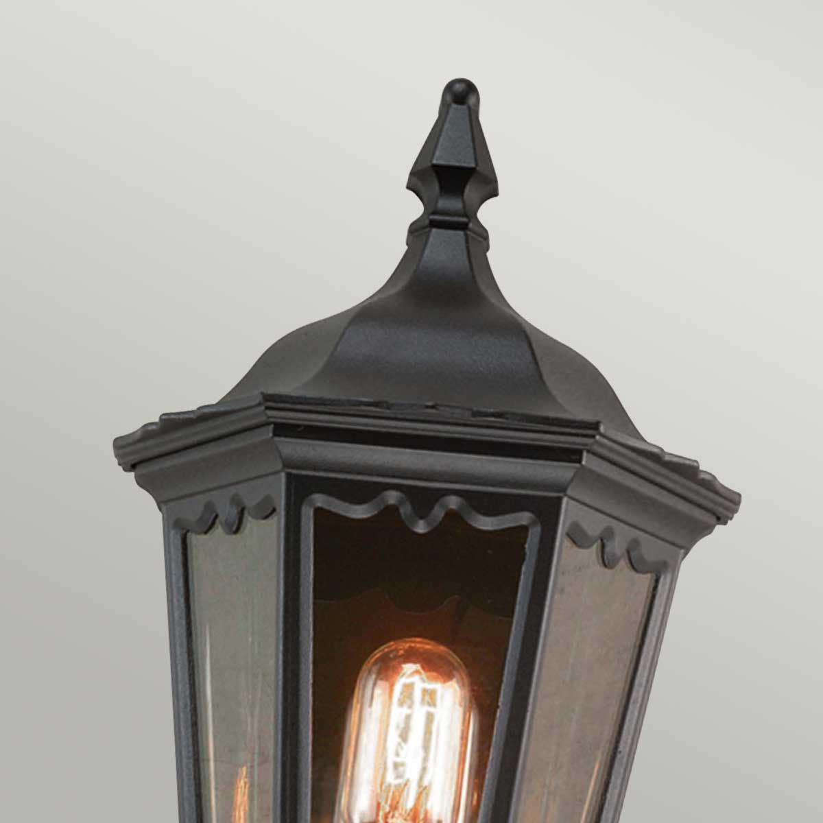 Medstead Half Lantern Black - MD7-BLACK