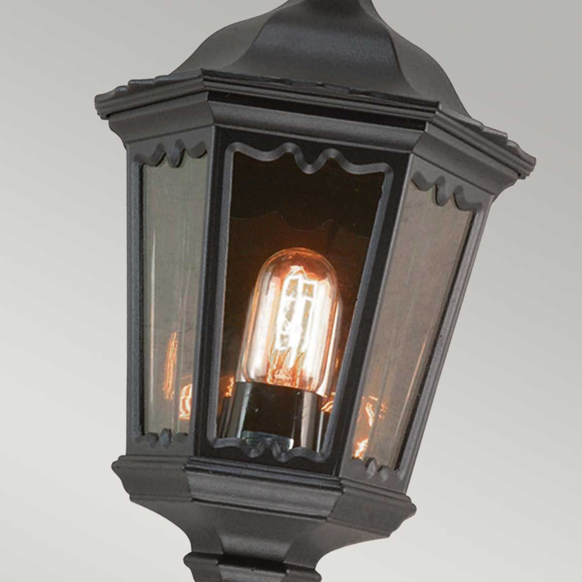 Medstead Half Lantern Black - MD7-BLACK