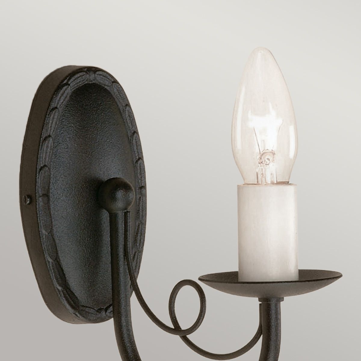 Minster 1 Light Wall Light Black - MN1-BLACK
